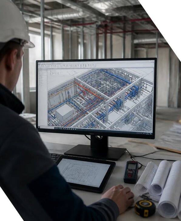 Создание BIM модели инженерных сетей для объектов в Чебаркуле